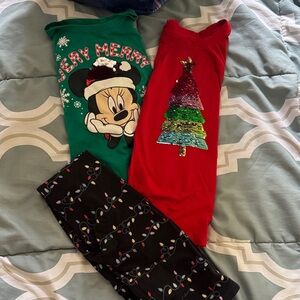 Disney Kids Pajama Set - Green, Red, and Black